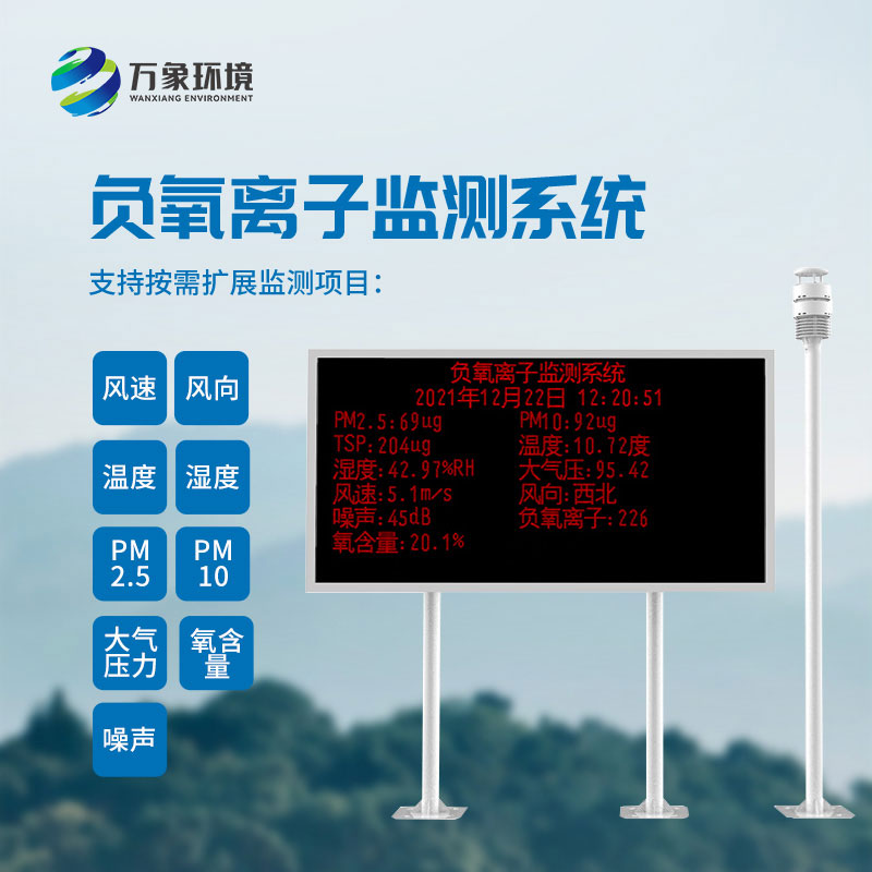 負(fù)氧離子在線(xiàn)監(jiān)測(cè)系統(tǒng)
